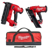 Milwaukee Nail Gun Twin Kit FN18GS-0 + FFN-0 Framing & Finish Nailer Pack Bodies In Bag